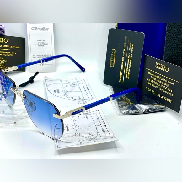 👑Zilli ZL65054 C05, Polarized N930‼️Size 61–18-150‼️On sides Saphire’s France 🇫🇷 - Picture 14 of 16